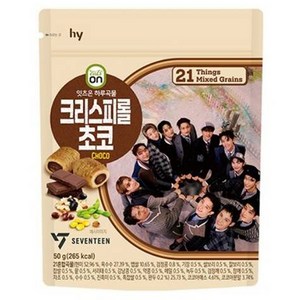 eatson 하루곡물 크리스피롤 초코, 50g, 1개