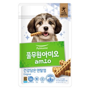 아미오 강아지 건강담은 간식 덴탈껌 오리지널, 100g, 1개