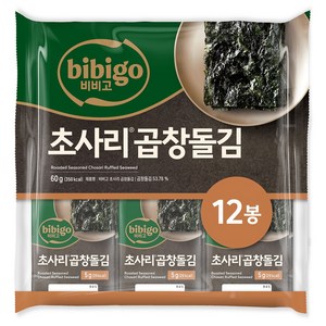 비비고 초사리 곱창돌김 12p, 1개, 60g