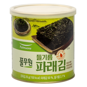 풀무원 파래김 캔, 25g, 1개