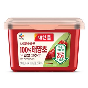 해찬들 나트륨을 줄인 100% 우리쌀 고추장, 1개, 500g