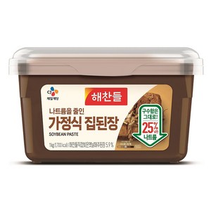 해찬들 나트륨을줄인 가정식집된장, 1kg, 1개