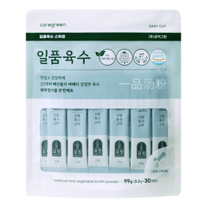 요릿 일품육수 파우치 30p, 99g, 1개