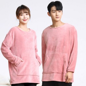 턴키 빅사이즈 극세사 융털 밍크 오버핏 수면 티셔츠 홈웨어 FW-3191