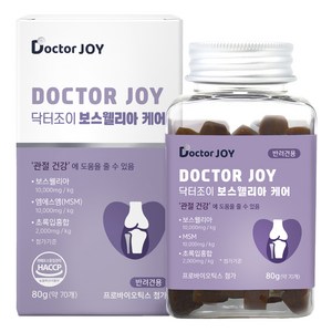 닥터조이 강아지 케어 영양제, 70정, 뼈/관절강화, 1개