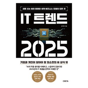 IT 트렌드 2025:새로 쓰는 AI의 미래와 세계 비즈니스 모델의 모든 것, 김지현 저, 크레타