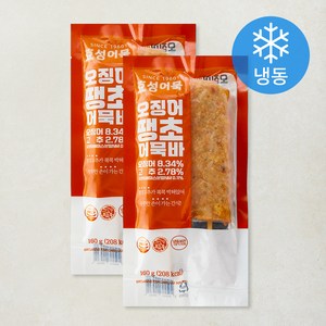 효성어묵 오징어 땡초 어묵바 (냉동), 160g, 2개