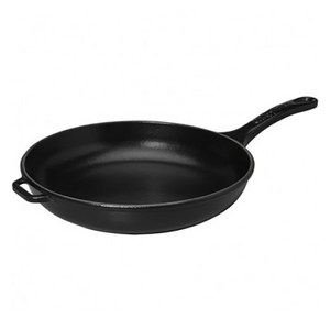 차세르 무쇠손잡이 프라이팬 블랙, 28cm, 1개