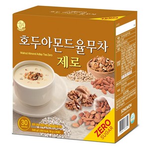 우리차 송원식품 호두아몬드 율무차 제로, 1개, 30개입, 18g