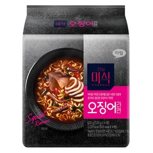 더미식 오징어라면 130g, 4개