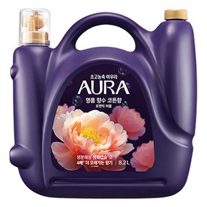 AURA 생화캡슐 초고농축 대용량 섬유유연제 로맨틱퍼퓸 본품, 1개, 8.2L