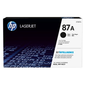 HP 정품 토너 CF287A No 87a, 1개, 검정