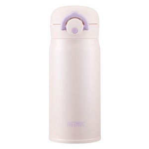 써모스 마이 디자인 보틀 원터치 타입 + 스티커 시즌2 JNR-351K, 아이보리퍼플 + 랜덤 발송, 350ml, 1개