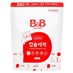 비앤비 3 in 1캡슐세제, 1개, 30개입