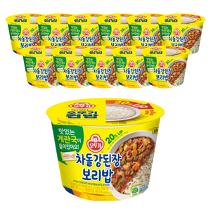 오뚜기 차돌강된장 보리밥, 315g, 12개