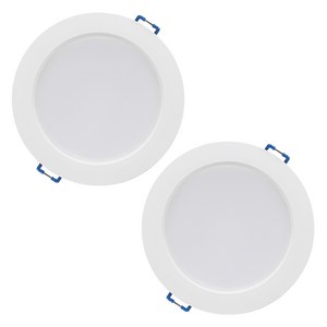 LED 플리커프리 다운라이트 14.5cm 12W, 주백색, 2개