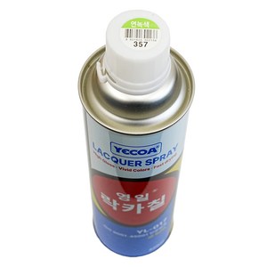 예코아 영일 락카 페인트 스프레이, YL-357 연녹색, 420ml, 1개