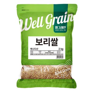 웰그레인 캐나다산 보리쌀, 2kg, 1개
