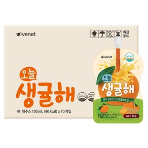 아이배냇 오늘 생귤해 주스, 100ml, 10개