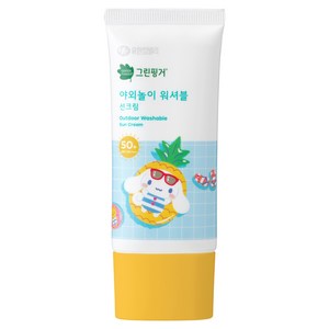 그린핑거 시나모롤 유아용 저자극 야외놀이 워셔블 선크림 SPF50+ PA++++, 80ml, 1개