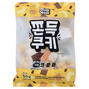 델리웰리 쫀득쿠키 카페 크로마, 55g, 1개