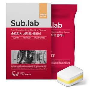 서브랩 솔트워시 세탁조 클리너 타블렛 8p, 144g, 1개