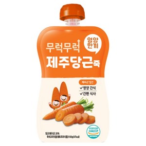이유케어스 무럭무럭 키즈죽, 제주당근, 1개, 100g