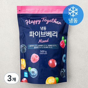 파이브 베리 (냉동), 500g, 3개