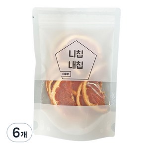 니칩내칩 바삭바삭 잘 말린 건조자몽 반절컷, 40g, 6개