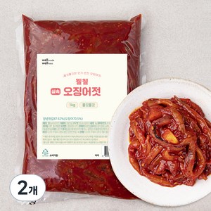 웰웰 실속 오징어젓, 1kg, 2개