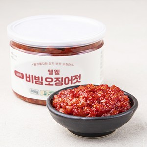 웰웰 실속 비빔 오징어젓, 500g, 1개