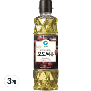 청정원 포도씨유, 900ml, 3개