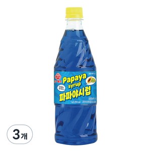 오쉐프 파파야시럽, 3개, 1kg