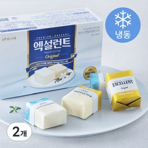 빙그레 엑설런트 오리지널 아이스크림 (냉동), 800ml, 2개