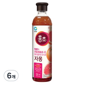청정원 홍초 자몽, 900ml, 6개