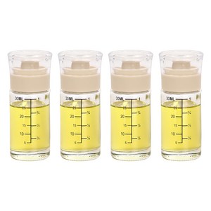 키텐실 시노글라스 미니 오일병 50ml, 베이지, 4개