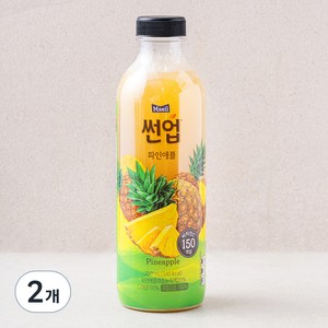 썬업 파인애플 주스, 750ml, 2개