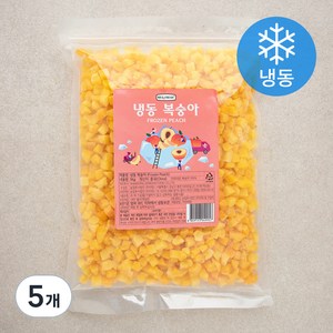 웰프레쉬 복숭아 (냉동), 1kg, 5개