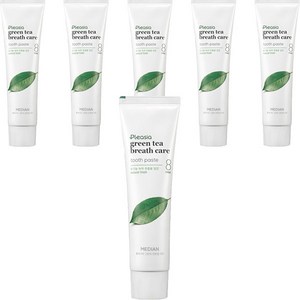 메디안 플레시아 그린티 민트 치약, 120g, 6개