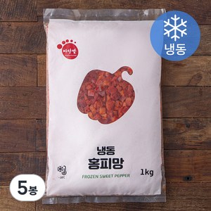 마당발 냉동 홍피망 (냉동), 1kg, 5봉