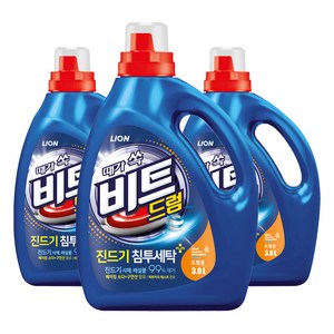 비트 때가 쏙 드럼용 액상세제 본품, 3L, 3개