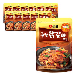 샘표 별미여행 춘천 닭갈비 양념, 180g, 12개