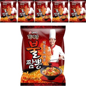 빙그레 꽃게랑 불짬뽕, 70g, 6개