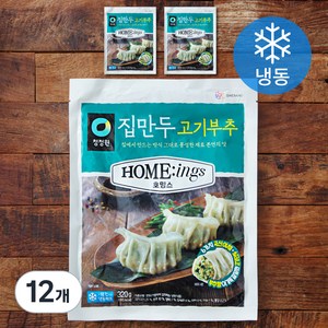 대상 호밍스 집만두 고기부추 (냉동), 320g, 12개