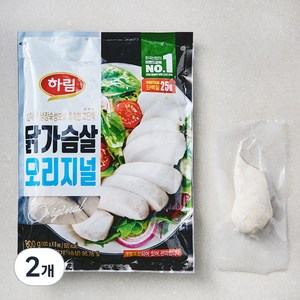 하림 닭가슴살 오리지널 8개입, 800g, 2개