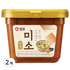 샘표 미소된장, 450g, 2개