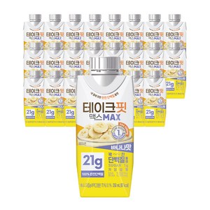 테이크핏 맥스 단백질 드링크 바나나맛, 250ml, 24개