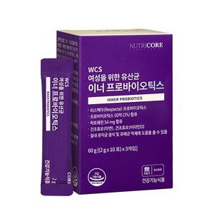 뉴트리코어 여성을 위한 유산균 이너 프로바이오틱스, 60g, 1개