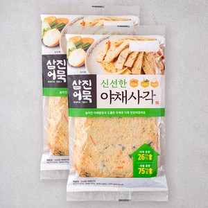 삼진어묵 신선한 야채사각 어묵, 2개, 300g