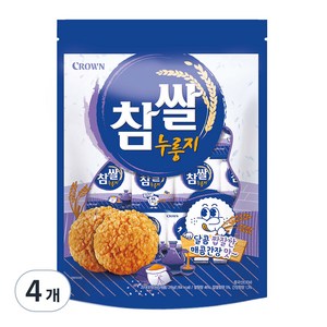 크라운 참쌀 누룽지, 216g, 4개